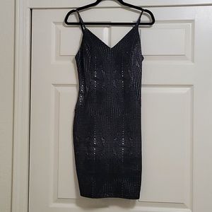 Black and silver Party Dress
